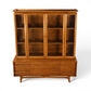 Young Manufacturing concave china cabinet straight front view