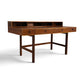 Peter Lovig teak desk trestle base detail