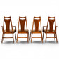 Young Manufacturing walnut dining chairs condition detail
