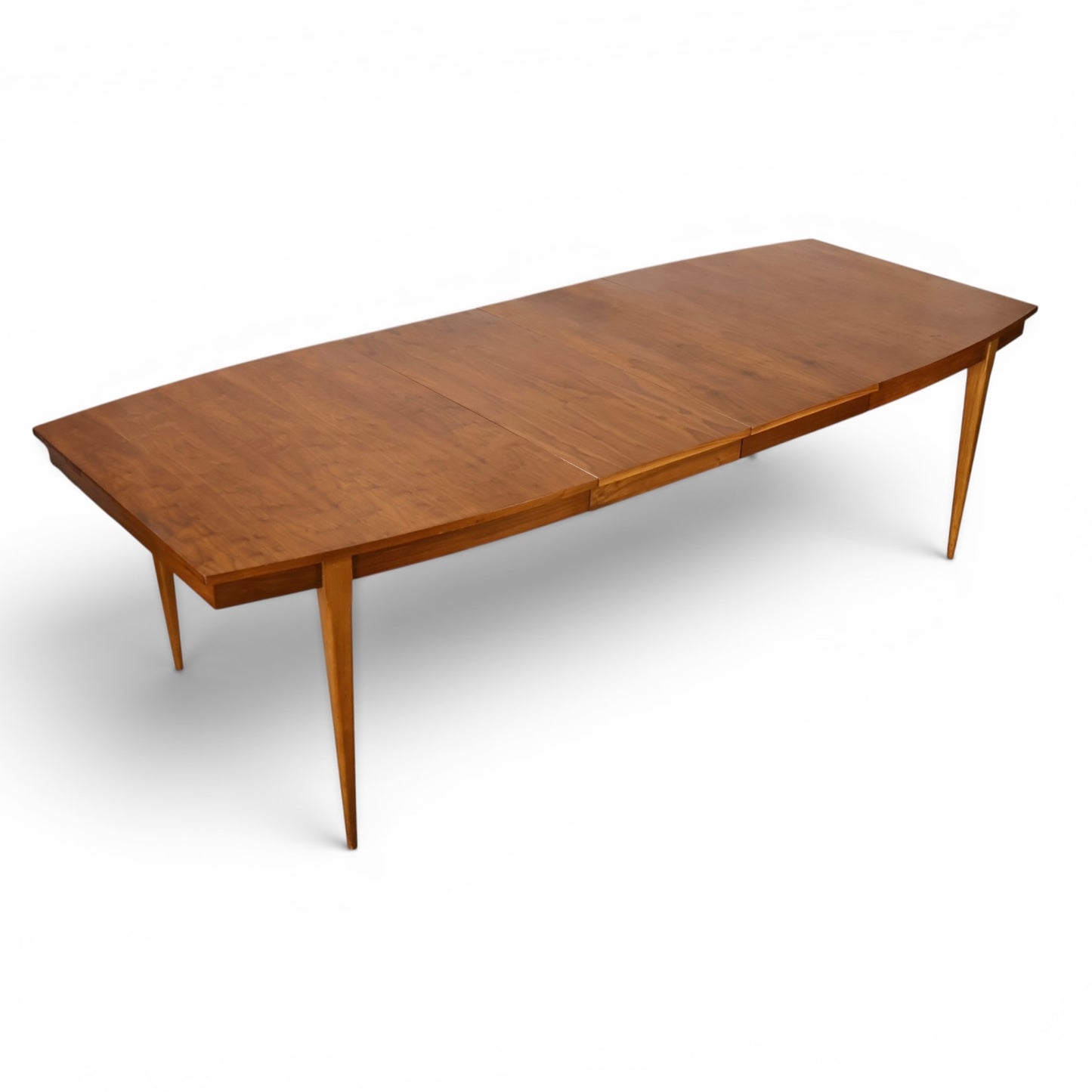 Young Manufacturing dining table with both leaves angled view