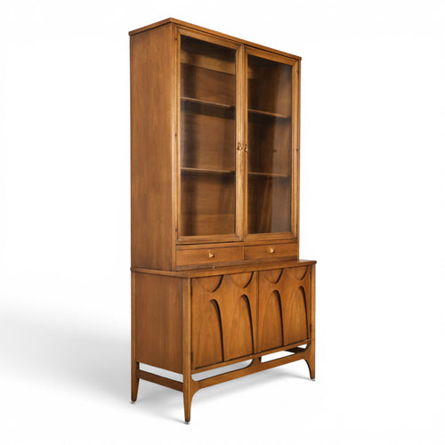 Broyhill Brasilia china cabinet lower base with brass pulls