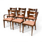 Heywood Wakefield Dog Bone dining chair sculpted back rail detail