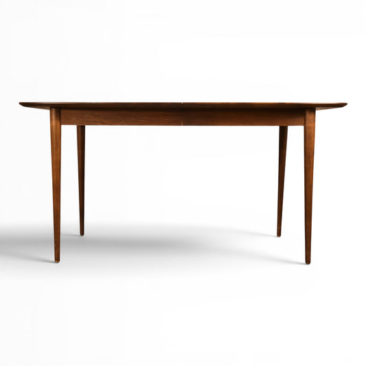 American of Martinsville Accord walnut dining table full view
