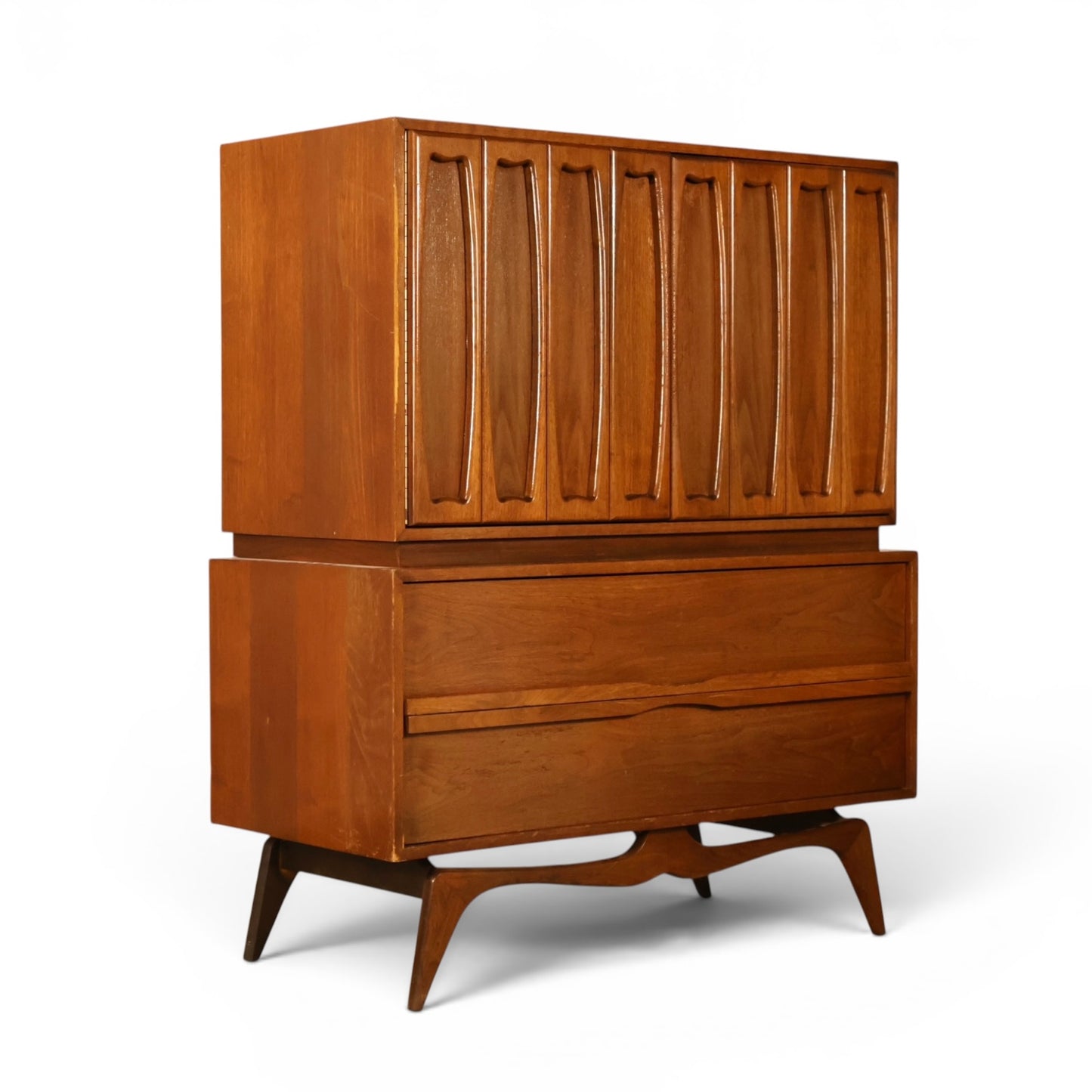 Tobago highboy dresser angled view