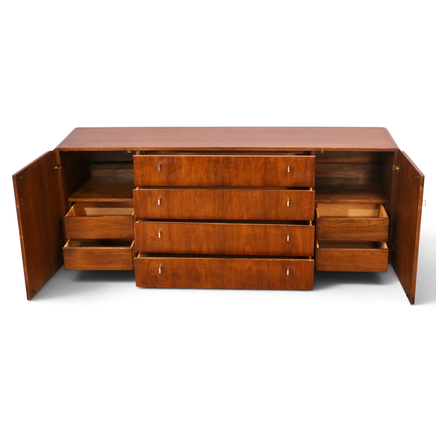 Founders lowboy dresser center drawer bank view