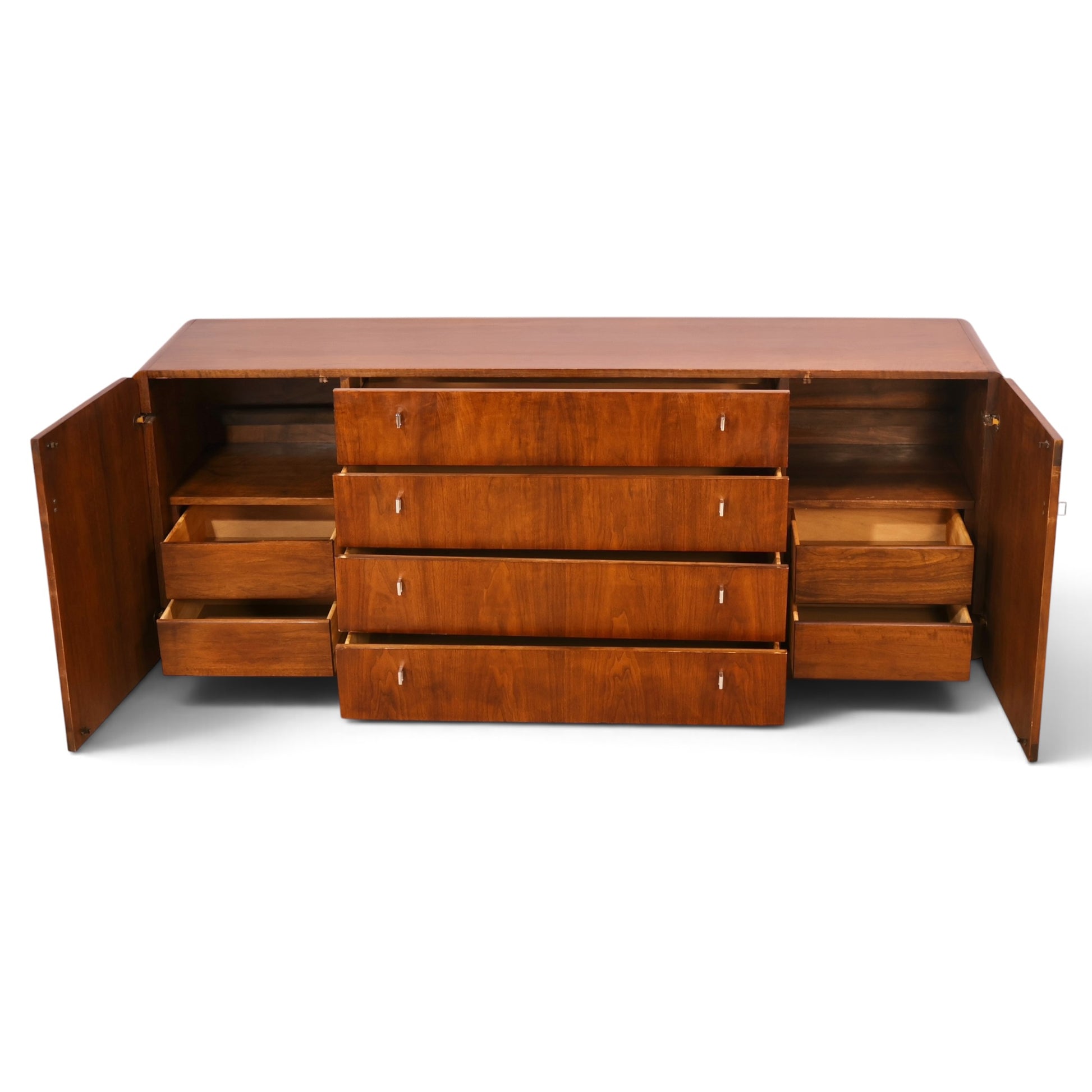 Founders lowboy dresser center drawer bank view