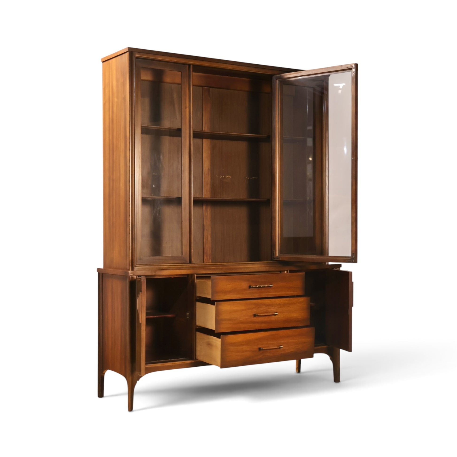 Kent Coffey Perspecta china cabinet open storage view
