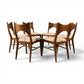 Broyhill Saga set of six dining chairs grouped around view