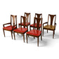 Broyhill Brasilia walnut dining chairs group view