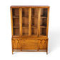 Broyhill Brasilia walnut china cabinet front view with doors closed