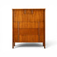 John Widdicomb walnut highboy dresser full front view