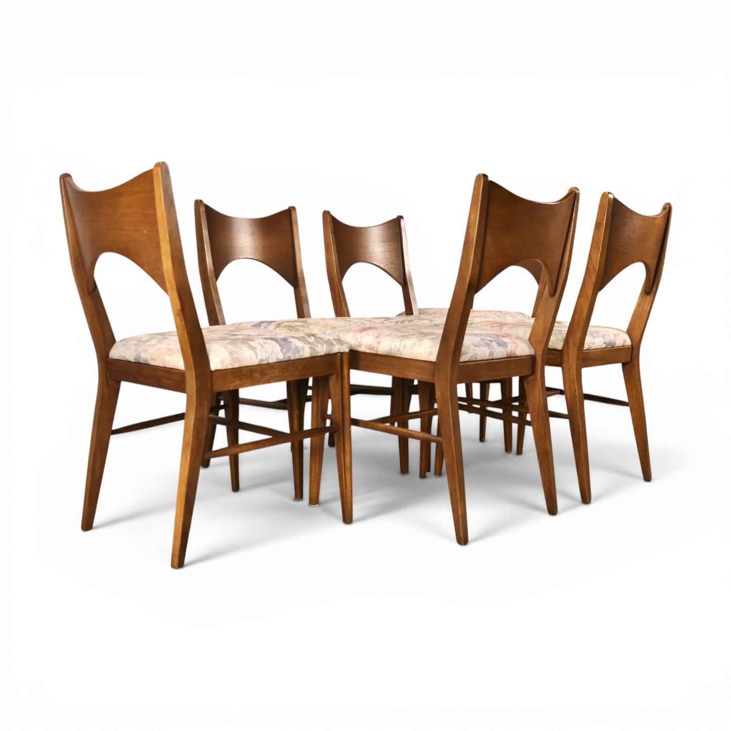 Broyhill Saga dining chairs rear view of open back design