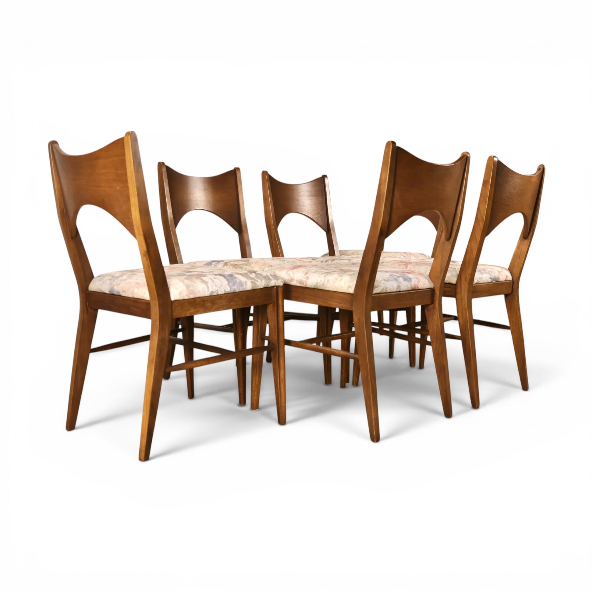 Broyhill Saga dining chairs rear view of open back design