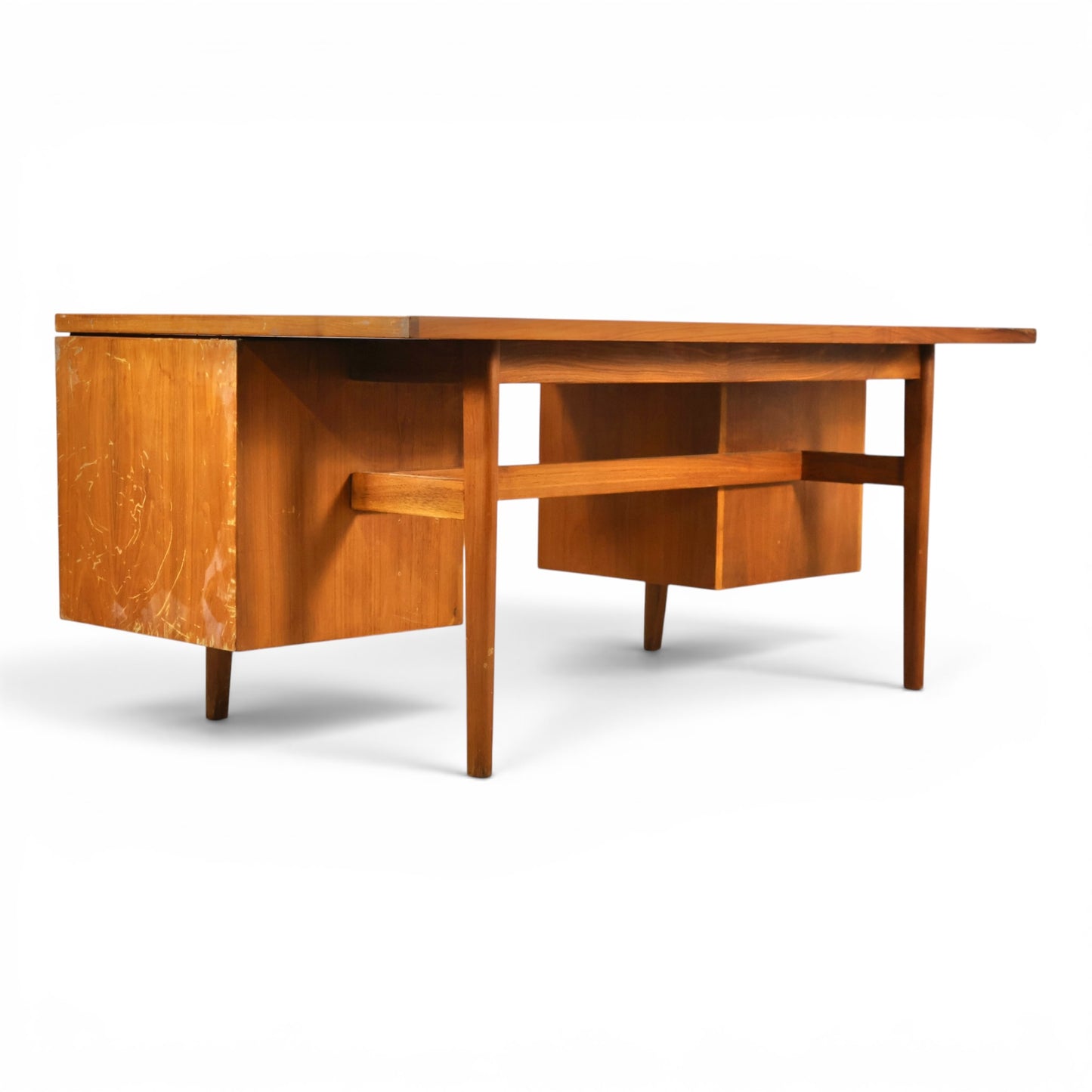 Jens Risom desk leg and base detail