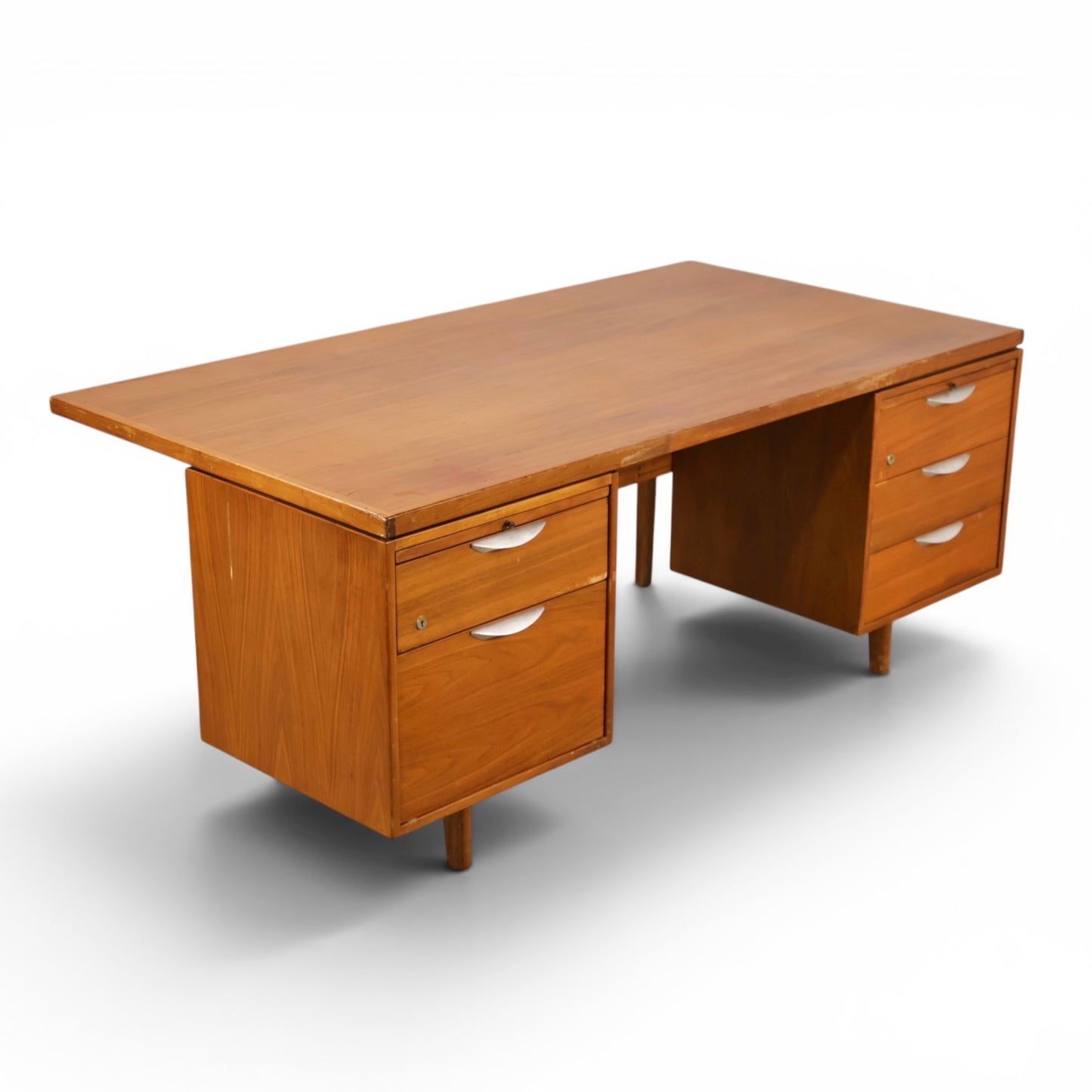 Jens Risom executive desk side profile