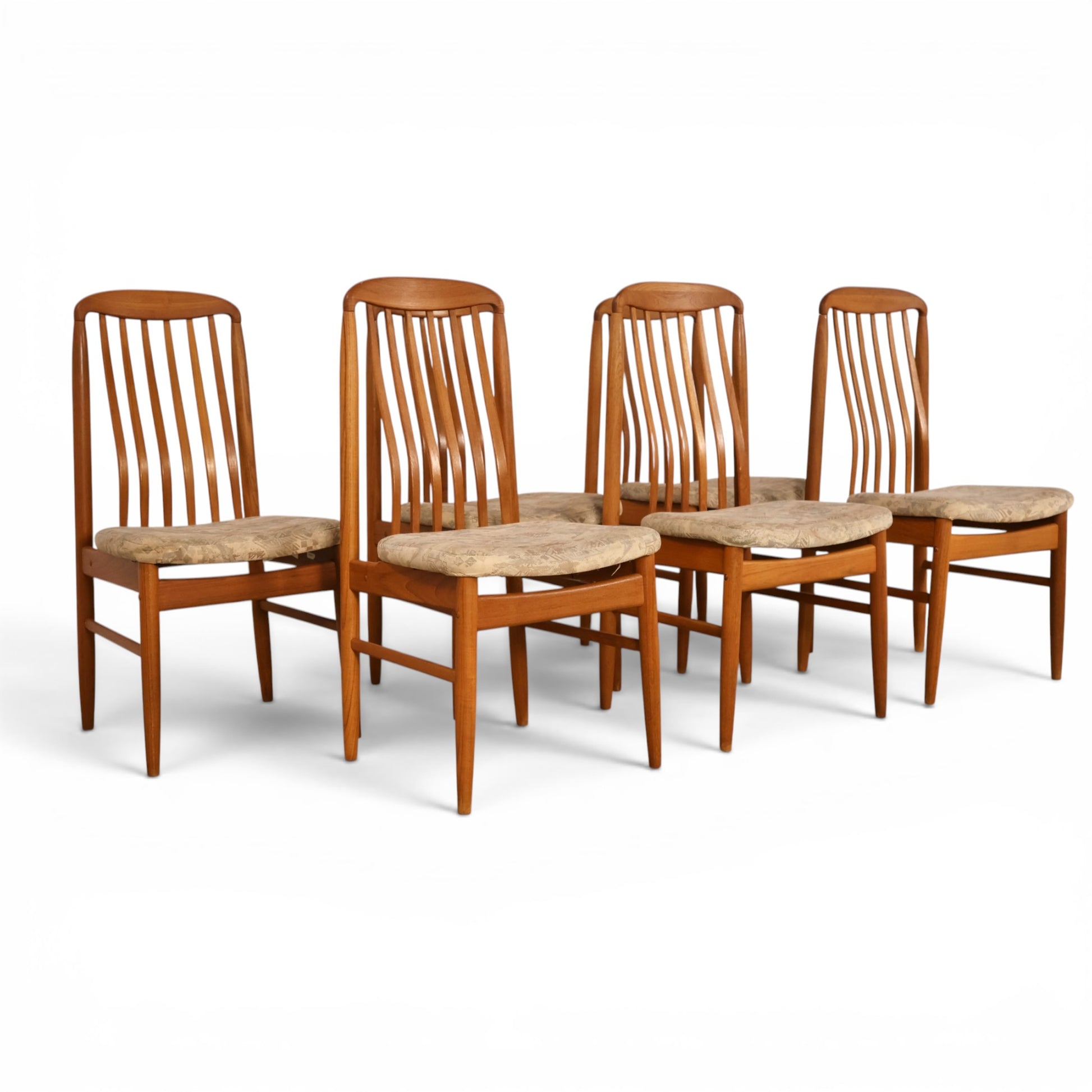 Benny Linden Danish dining chair back detail