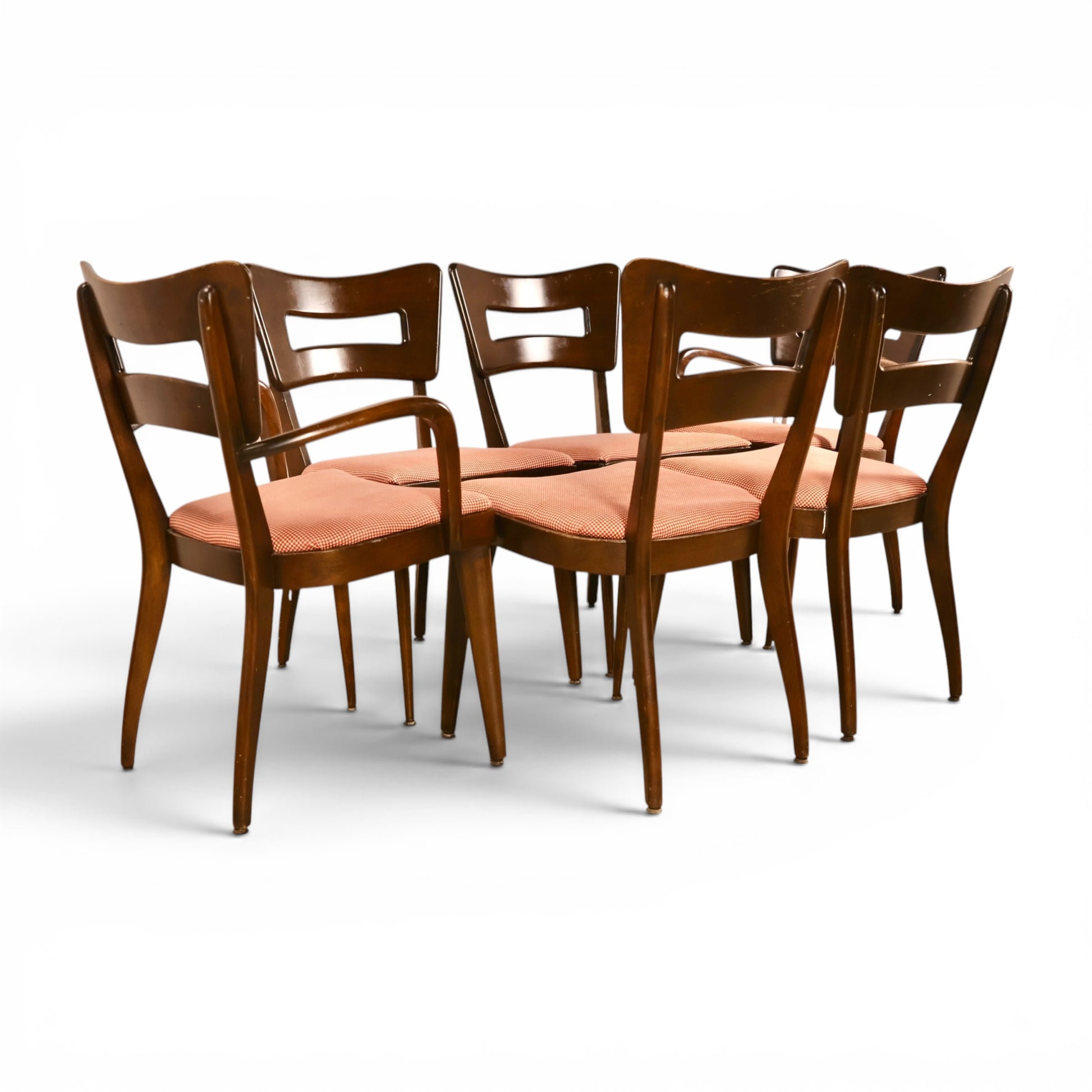 Heywood Wakefield Dog Bone dining chair back detail