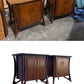 Before and After Photos of a Restoration of Vintage Mid Century Modern Pair of Nightstands - Nightstands Designed by Piet Hein in the 1950s