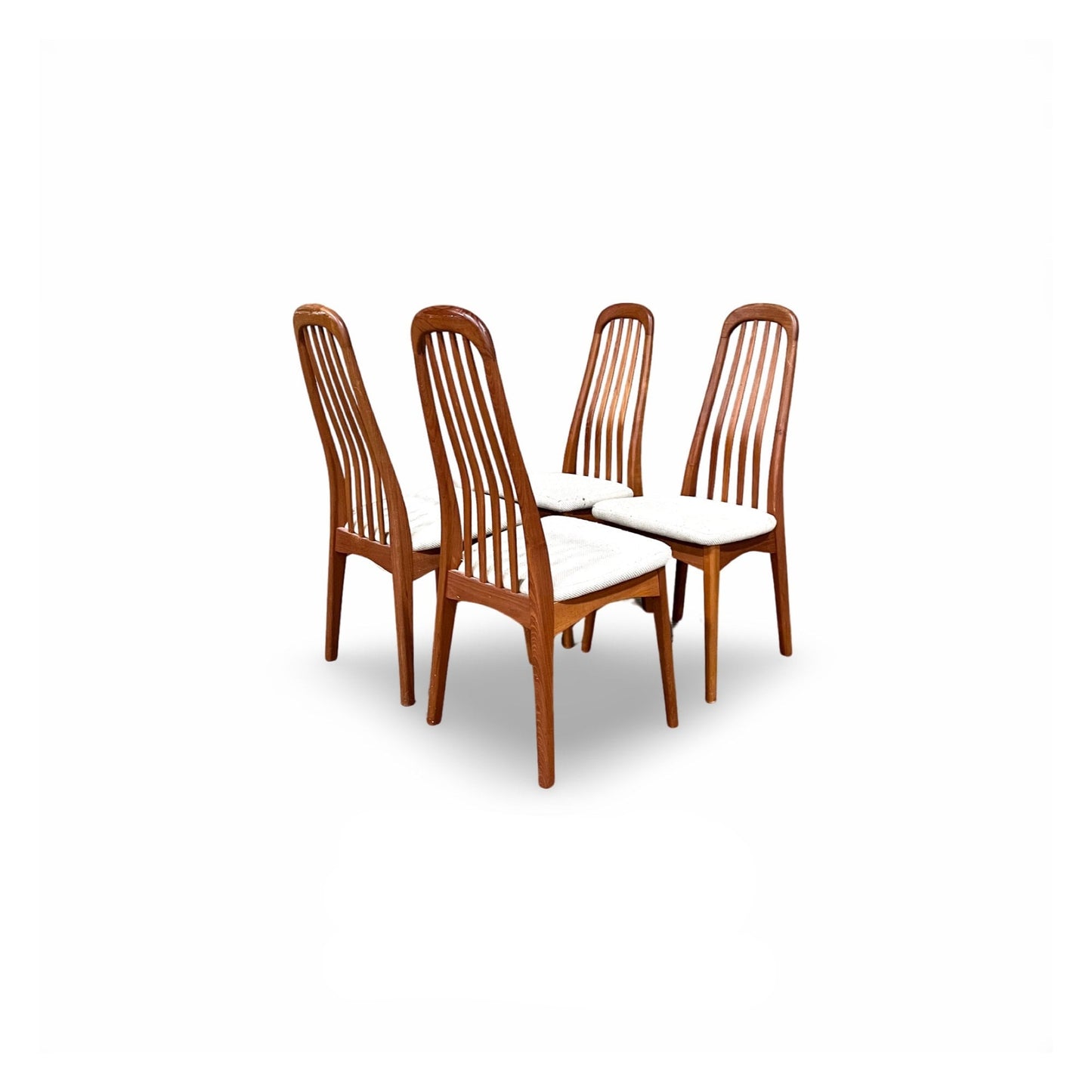 Benny Linden Teak Dining Chairs - Full Set of 4