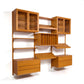Poul Cadovius Cado System Danish oak wall unit left angle view