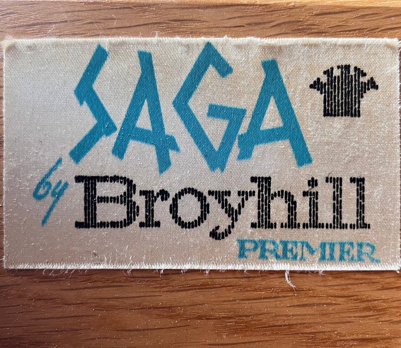 Broyhill Saga Vintage Mid Century Modern Highboy Dresser 1960s