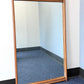 Walnut & Cane Mid Century Modern Mirror horizontal or vertical c. 1960s