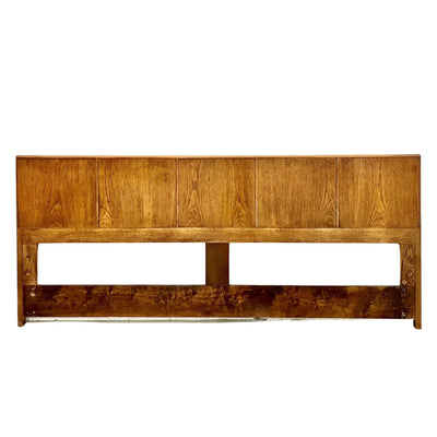 Jack Cartwright for Founders Furniture Mid Century Modern King Size... — Oak construction, front view
