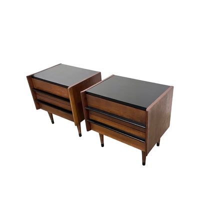 American of Martinsville Mid Century Modern Nightstands Pair Circa ... — front view