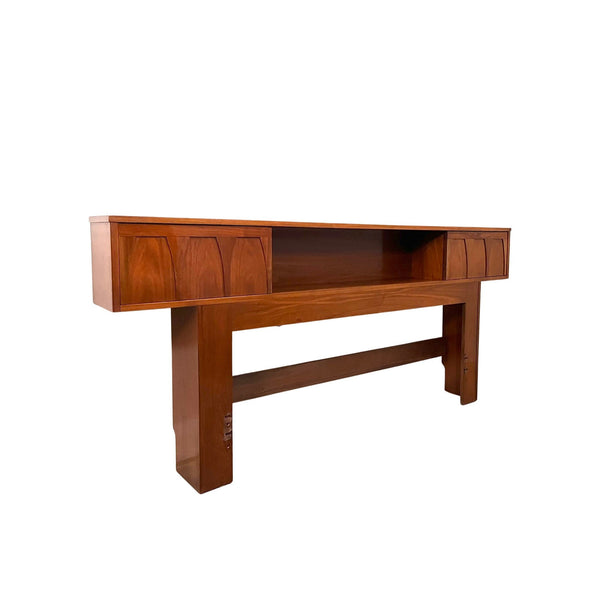 Vintage Mid Century Modern Full Size Headboard c. 1960s — front view