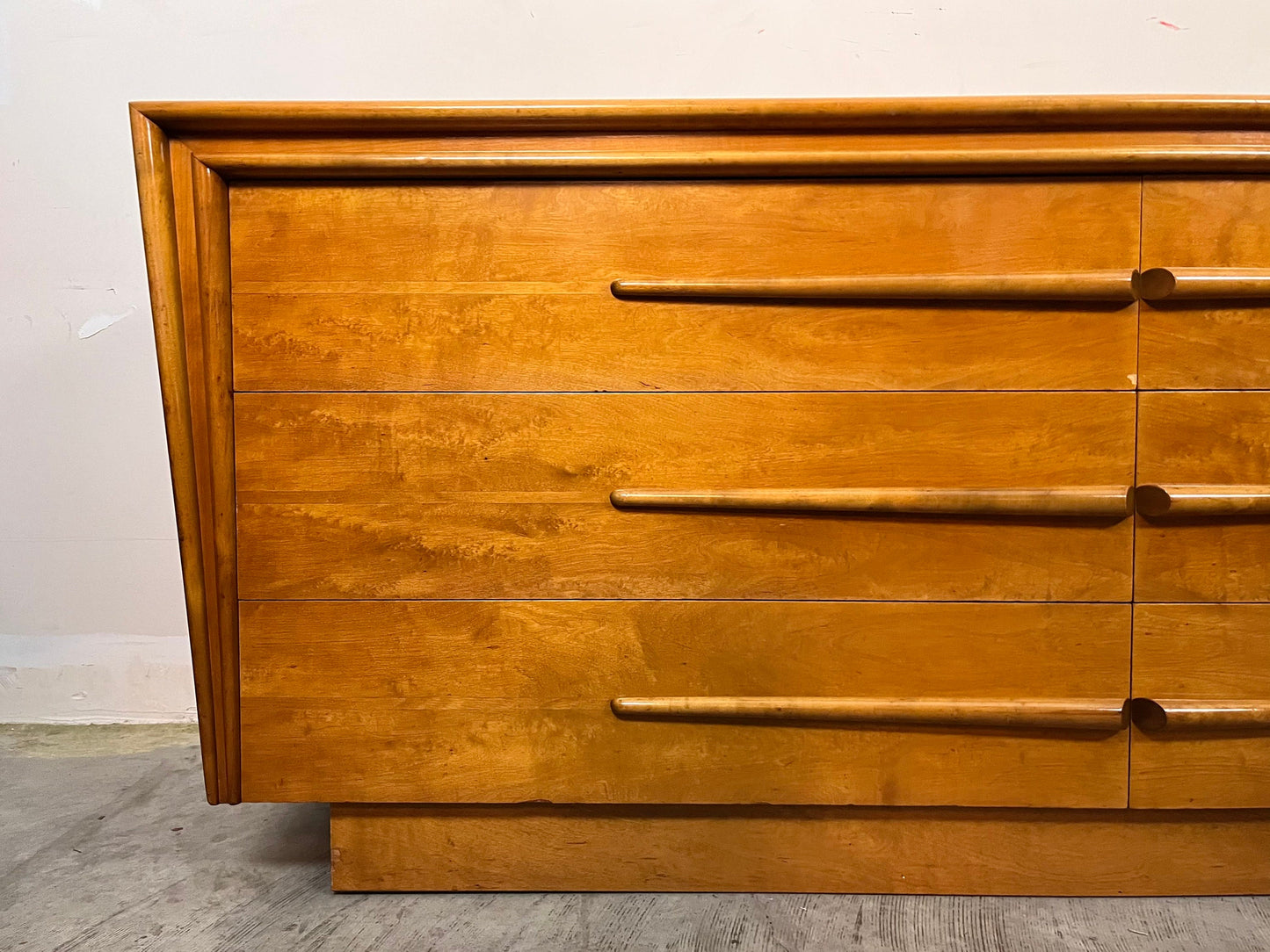 Iconic Edmond J. Spence Mid Century Modern 6 Drawer Lowboy Dresser