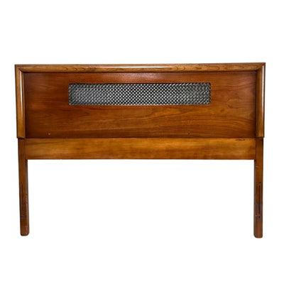 Kent Coffey "Penthouse" Full Size Mid Century Modern Headboard c. 1... — Walnut construction, front view