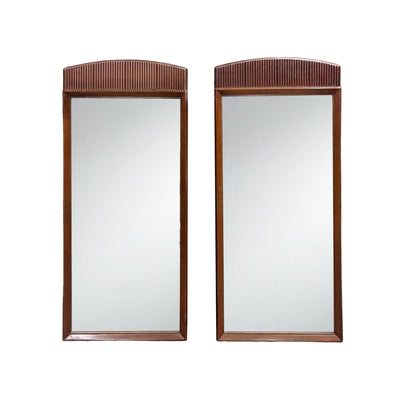 Lane First Edition Mid Century Modern Vintage Pair of Mirrors c. 1960s — front view