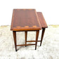 Lane Acclaim Mid Century Modern Walnut Nesting Table Set Pair c. 1960s