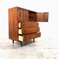 Albert Parvin for American of Martinsville 5 Drawer Highboy Dresser Vintage 1960's Mid Century Modern
