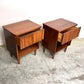 United Furniture Mid Century Modern Vintage Pair of Nightstands c. 1960s
