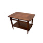 Lane Furniture Co. Mid Century Modern Vintage Inlaid Burl & Walnut End Table c. 1960s