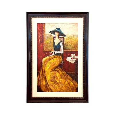 Ludmilla Curilova Original Oil on Canvas Contemporary Figurative Pa... — front view