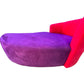 Vladimir Kagan Red and Purple Sculptural Bilbao Swivel Chaise Lounge c. 1990s
