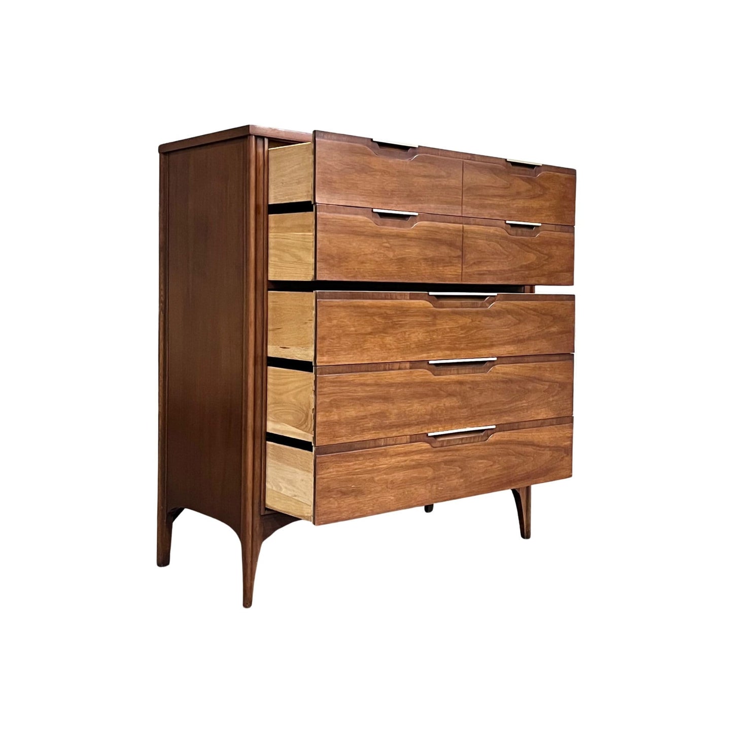 Kent Coffey Impact Highboy 5 Drawer Dresser Mid Century Modern