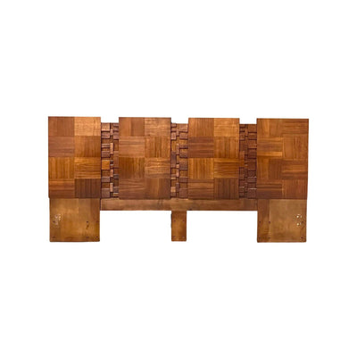 Tobago Furniture Brutalist Mid Century Modern King Size Headboard — front view
