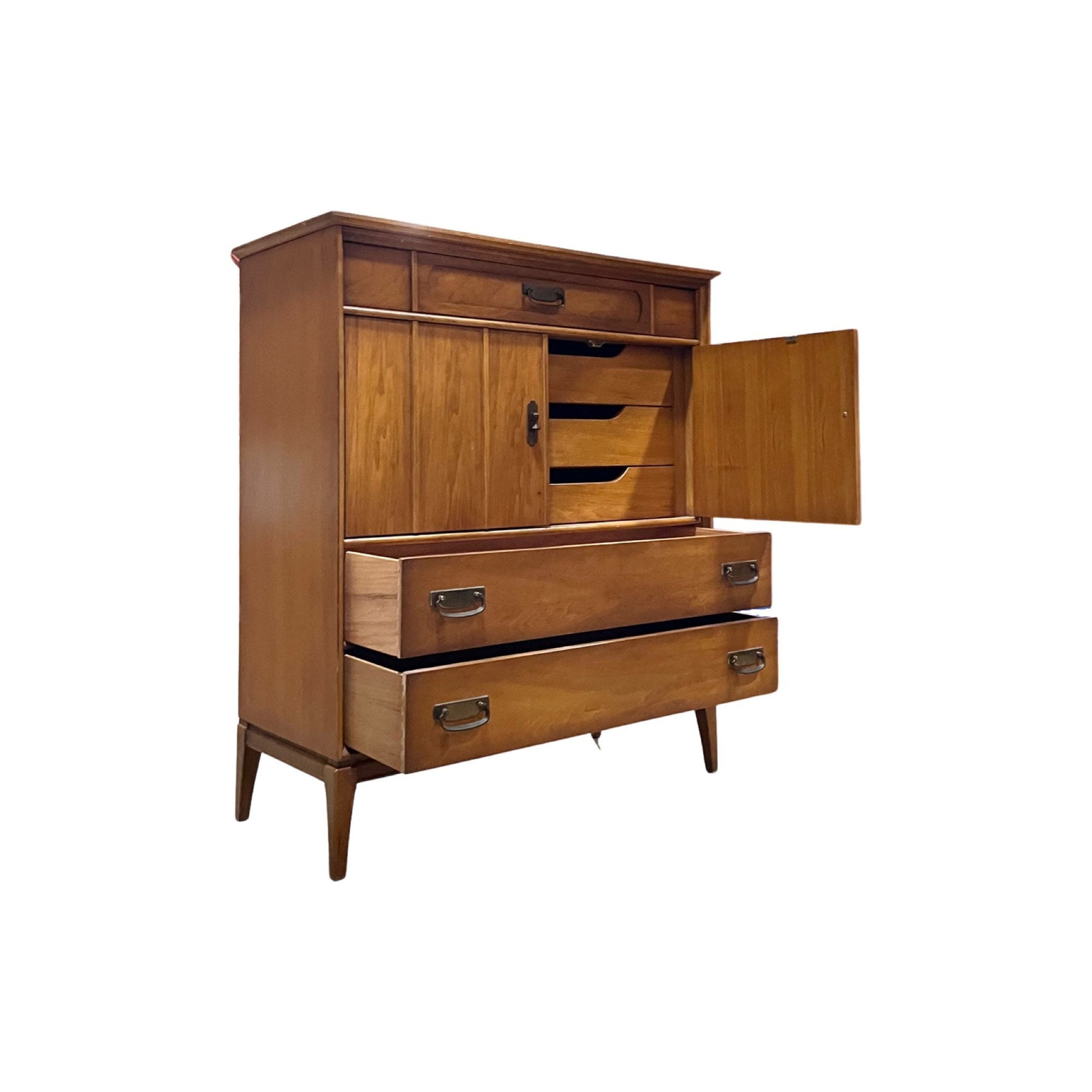 thomasville vintage dresser Thomasville Mid Century Modern Vintage Highboy 6 D
