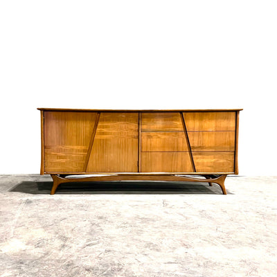 Coleman Enterprises Vintage Mid Century Modern Lowboy Dresser c. 1960s — front view