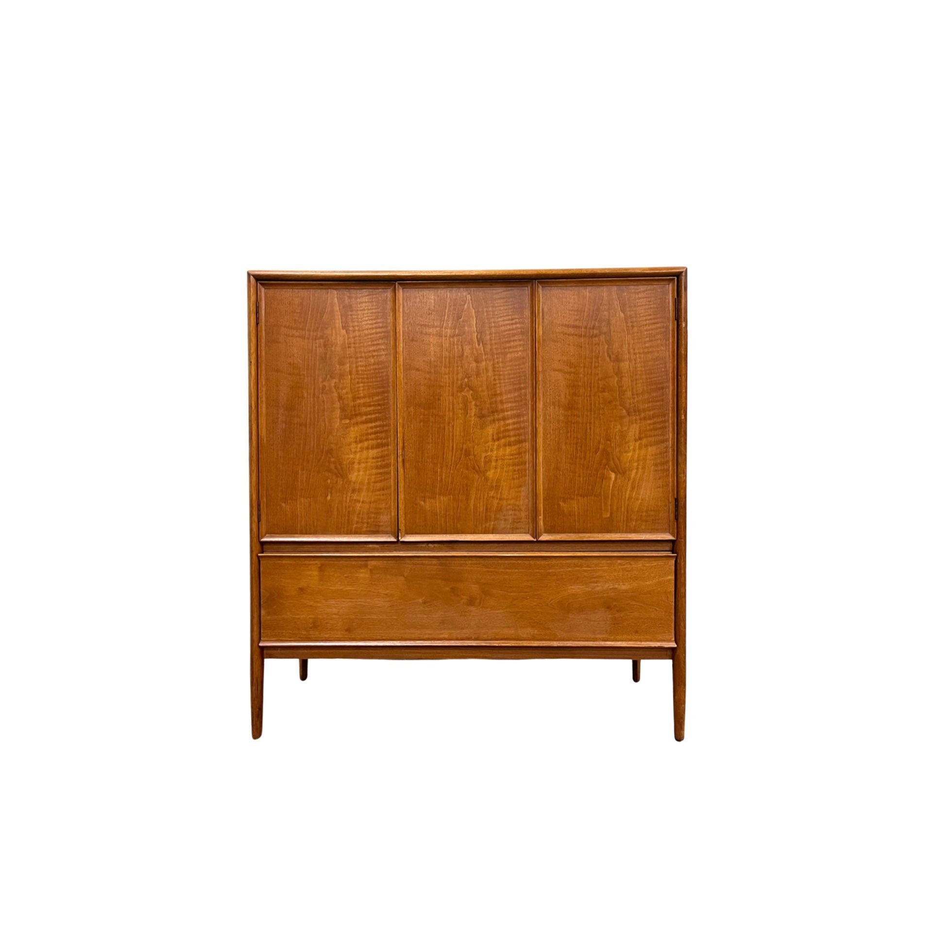 Barney Flagg for Drexel Parallel Vintage Mid Century Modern Highboy Armoire c. 1960s