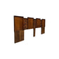 Canadian Brutalist Vintage Mid Century Modern King Size Headboard c. 1970s
