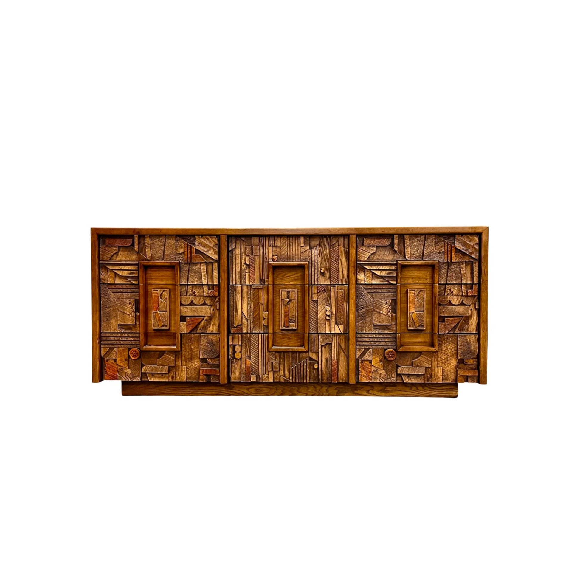 Lane Pueblo Brutalist Mid Century Modern Vintage Lowboy Dresser Cre... – MOD CITY MADNESS