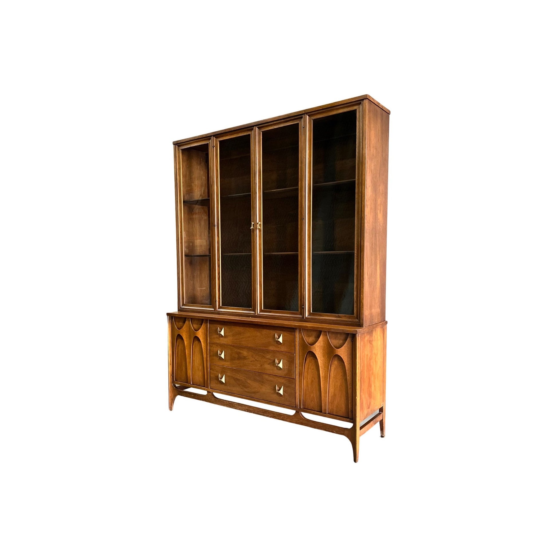 Broyhill Brasilia Mid Century Modern China Hutch 1960s – MOD