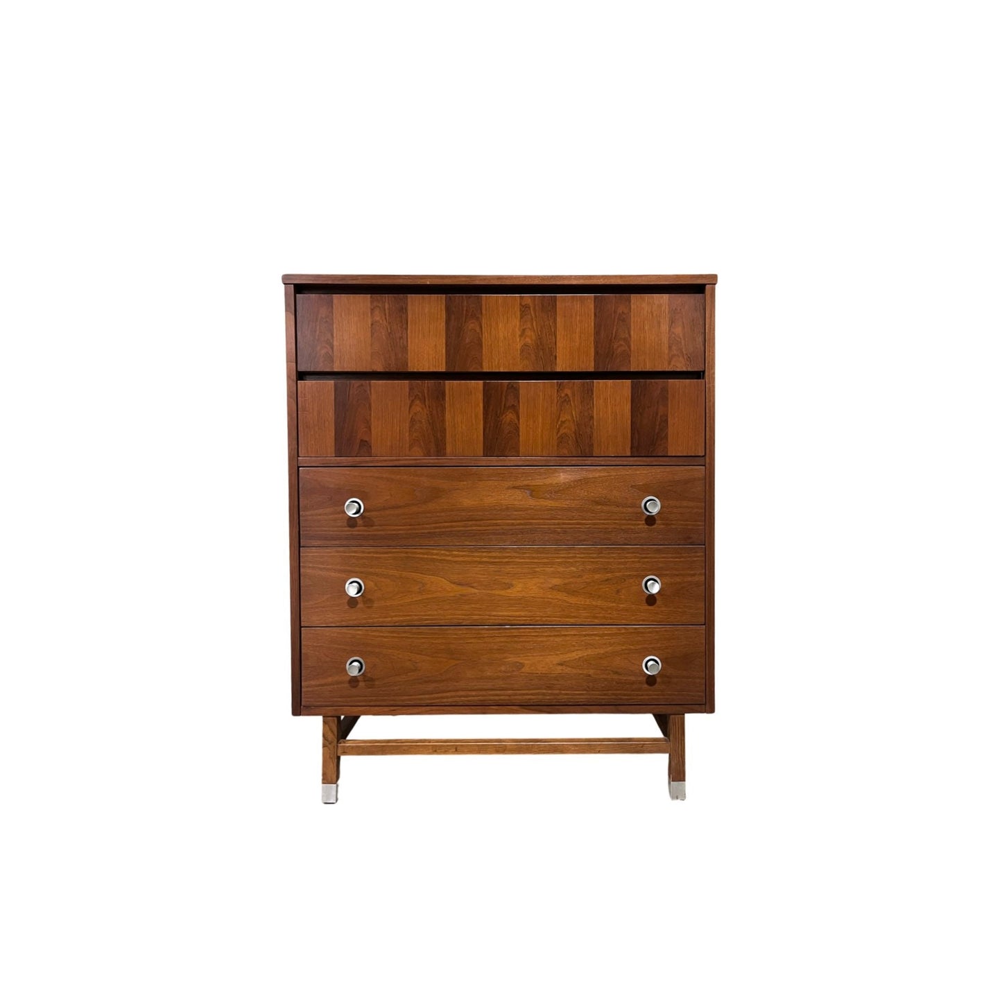 Stanley Furniture Mid Century Modern Highboy Dresser c. 1960s