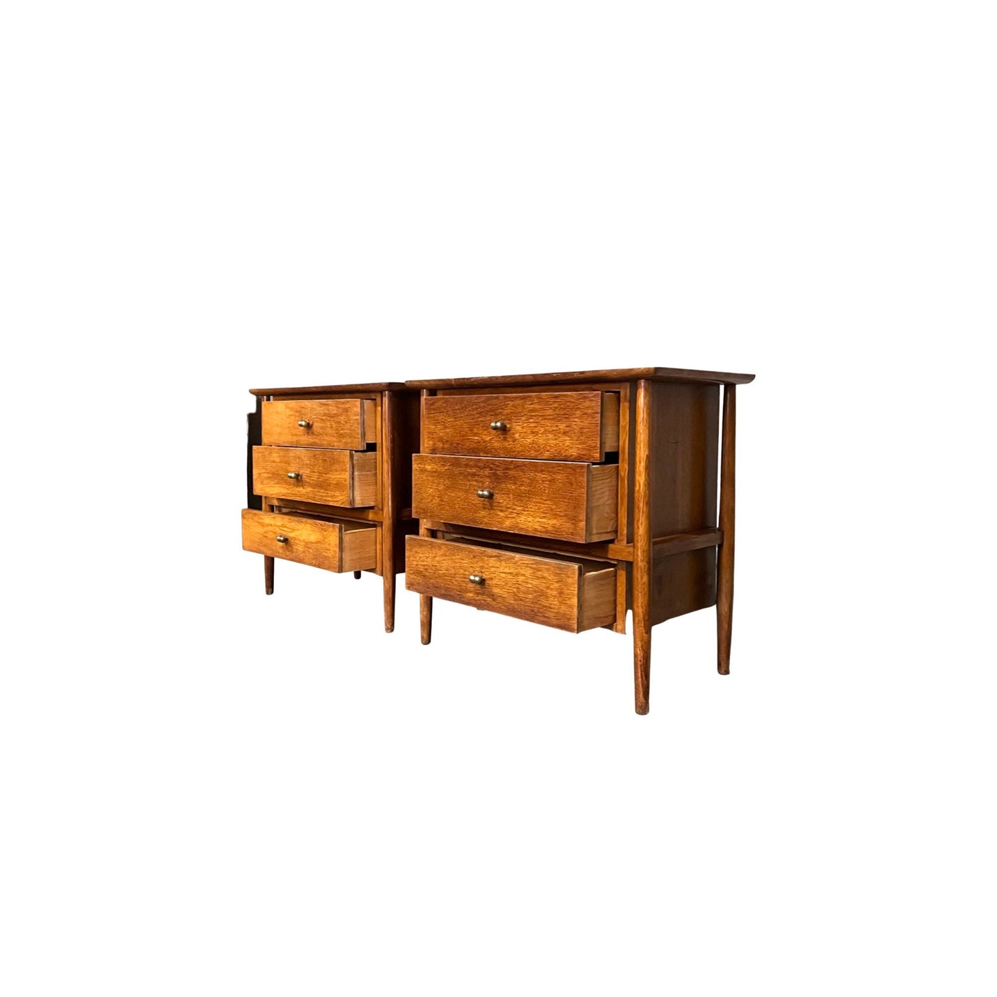 John Stuart Contempora Mid Century Modern Pair of Nightstands c. 1950s