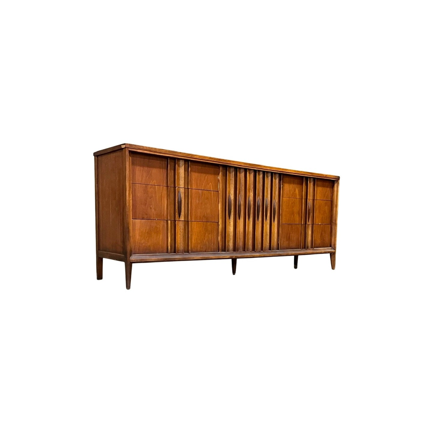 Mid-century modern lowboy dresser by Thomasville, showcasing exceptional craftsmanship