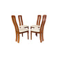 Benny Linden Danish Mid Century Modern Set of 4 Highback Dining Chairs